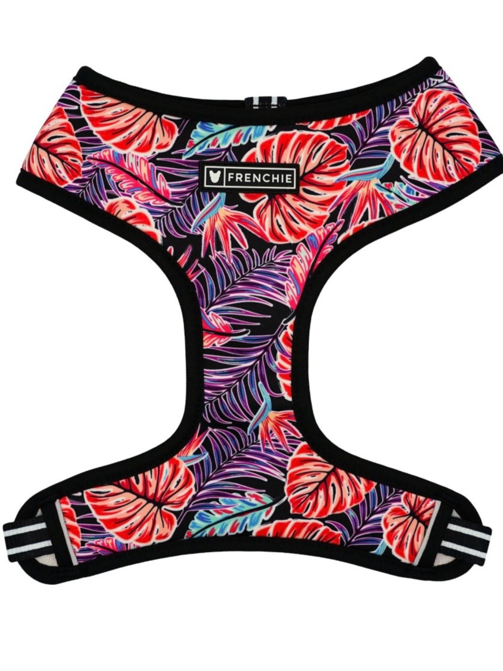 Frenchie XL  Tropical Floral Dog Harness NWT